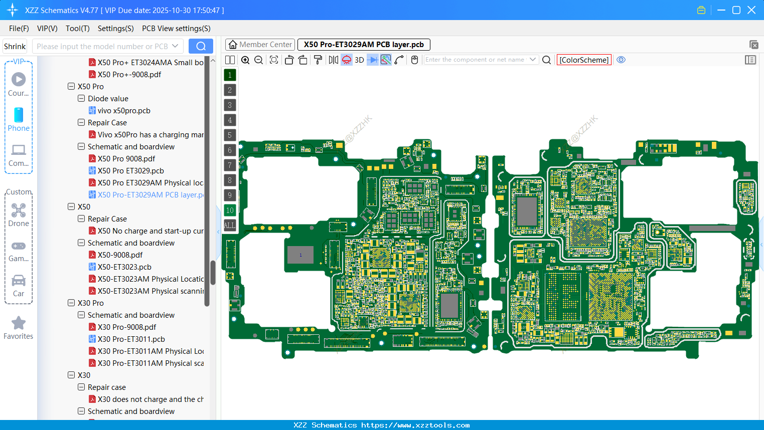 VIVO X50 Pro-ET3029AM PCB Layer